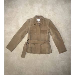 Rouge Tan Leather Jacket | Size Small